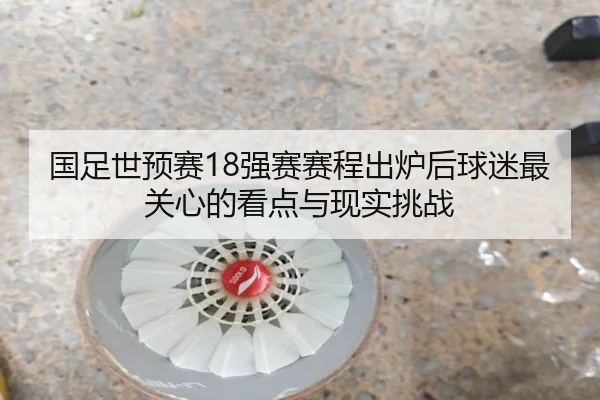 国足世预赛18强赛赛程出炉后球迷最关心的看点与现实挑战